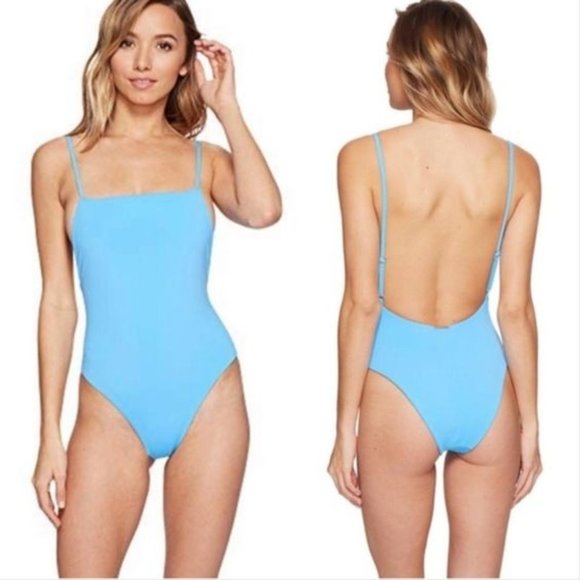 NWT Mara Hoffman Periwinkle High-Cut Swimsuit. - Picture 1 of 5